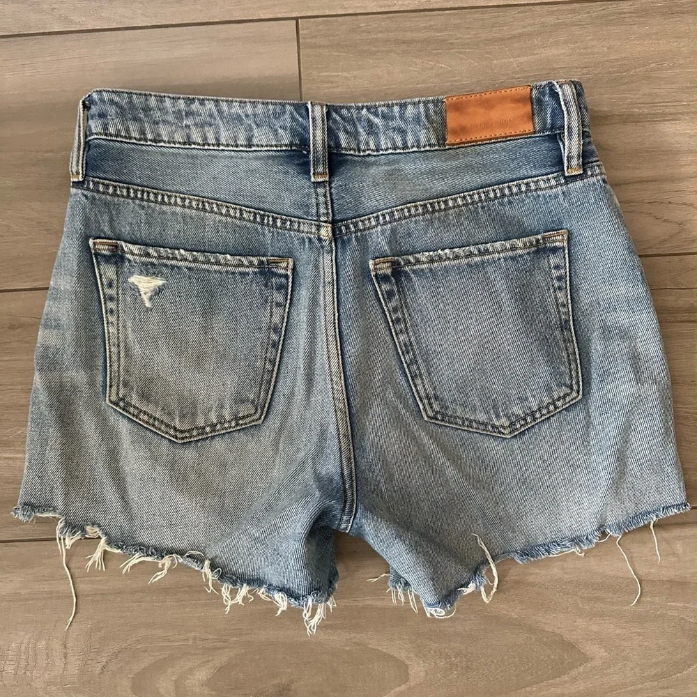 Dear John Blue Denim Distressed Women's Shorts - Picture 2 of 3